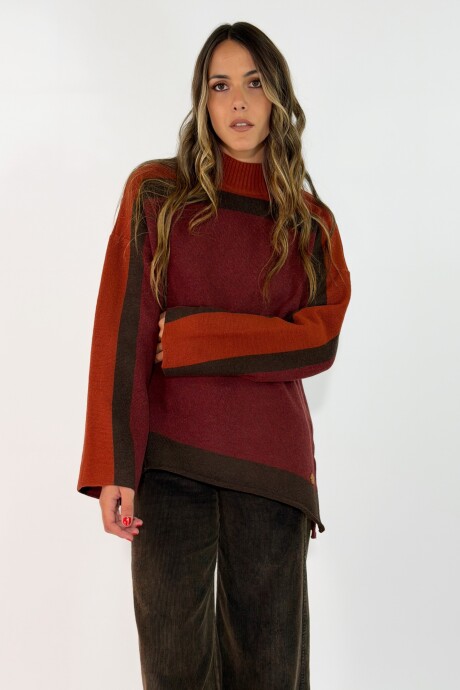 SWEATER ALICANTE Bordo