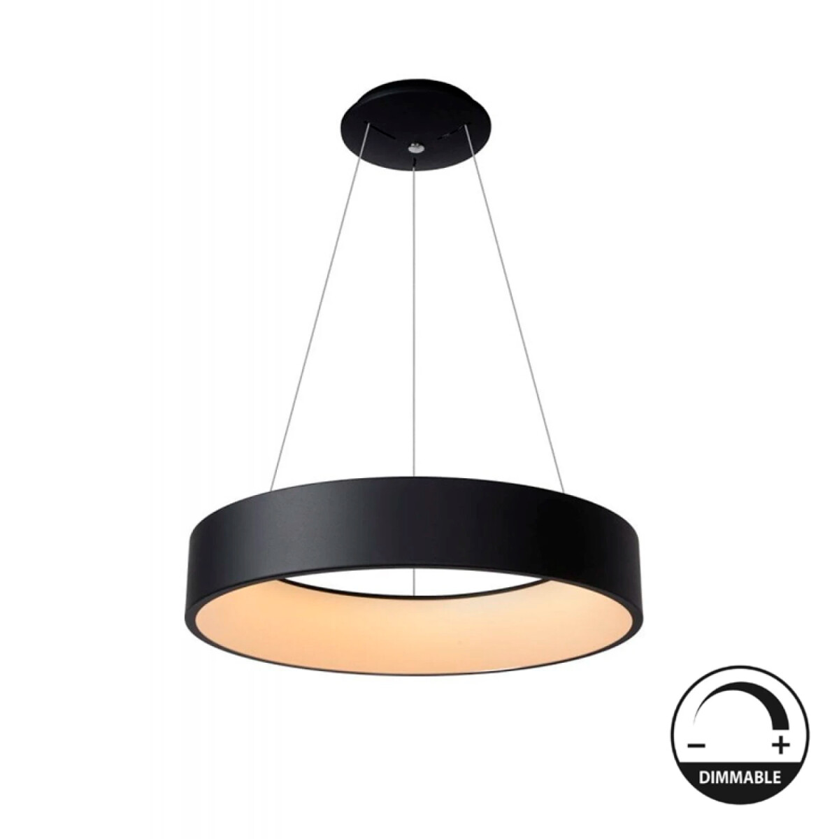 Colgante Led Dimerizable Phoenix 17W 45 cm Negro 