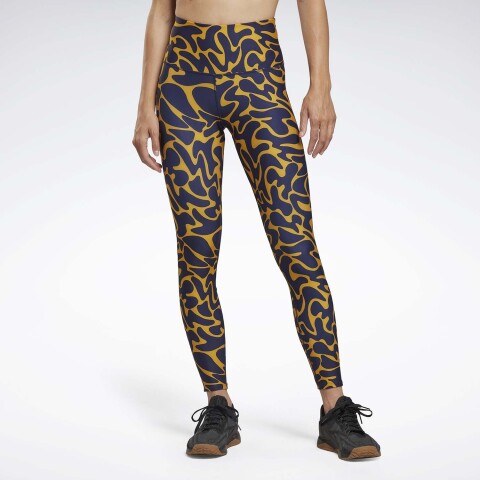 Wor Aop Tight - Mujer Print Ocre