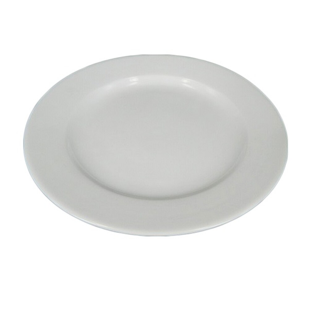 Plato llano blanco clasico 24 cms. G-03 Plato llano blanco clasico 24 cms. G-03