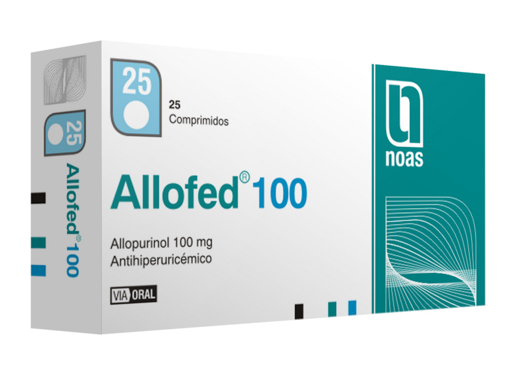 Allofed 100mg 25 Comprimidos 