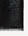 Pashminas Pashmina Animal Print - Negro