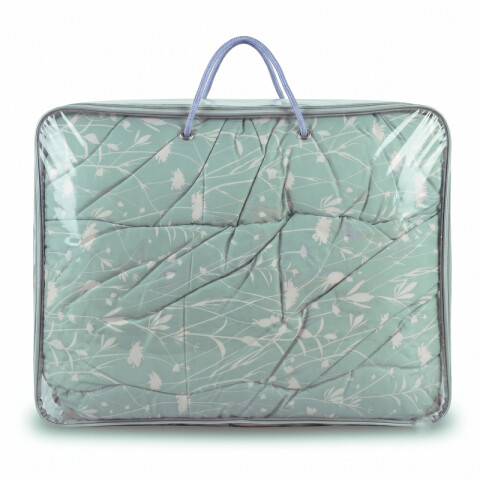 Acolchado 2 Plazas Doble Faz Microfibra Térmico 195 x 230cm - Botánico Menta Acolchado 2 Plazas Doble Faz Microfibra Térmico 195 x 230cm - Botánico Menta