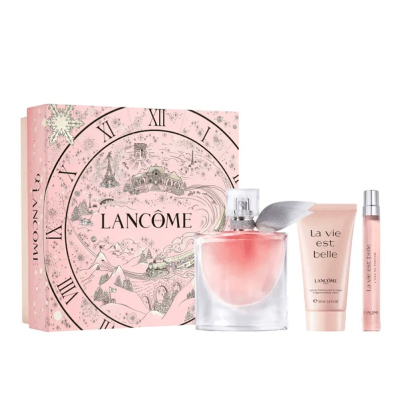 Set La Vie Est Belle Edp 50 Ml + Body Lotion + Travel 10 Ml. Set La Vie Est Belle Edp 50 Ml + Body Lotion + Travel 10 Ml.