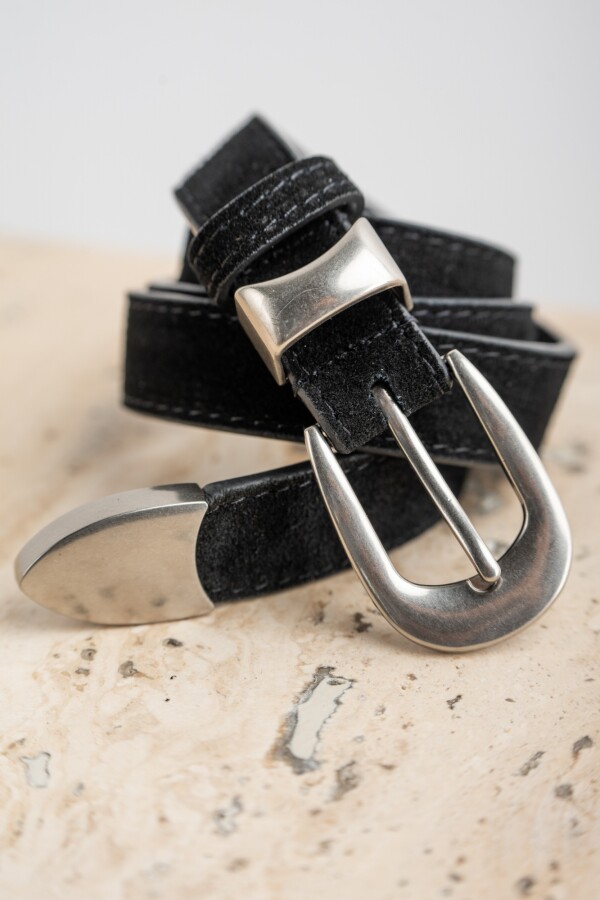 Cinto Hebilla Rectangular Negro