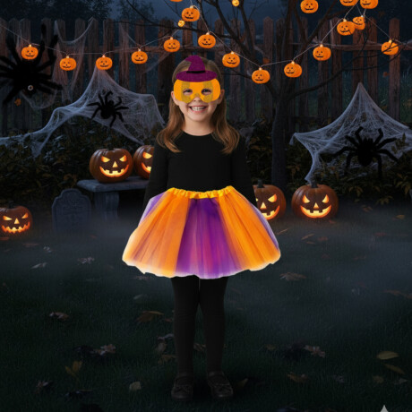 Disfraz infantil Halloween capa con máscara multicolor Multicolor