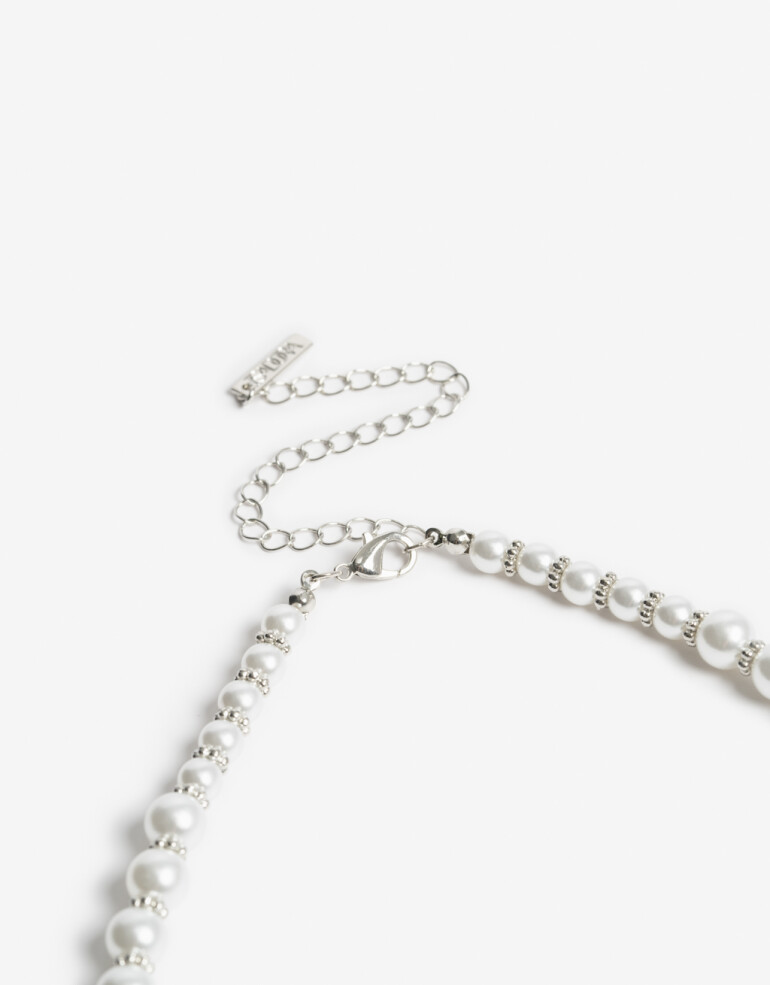 Collares Cortos Perla Collar Corto De Perlas - Blanco Crema