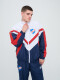 CAMPERA BEAT Nacional Hombre Blanco, Azul Marino, Rojo