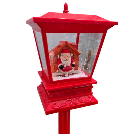 Farol Navideño Decorativo Papa Noel Con Nieve Led Papá Noel