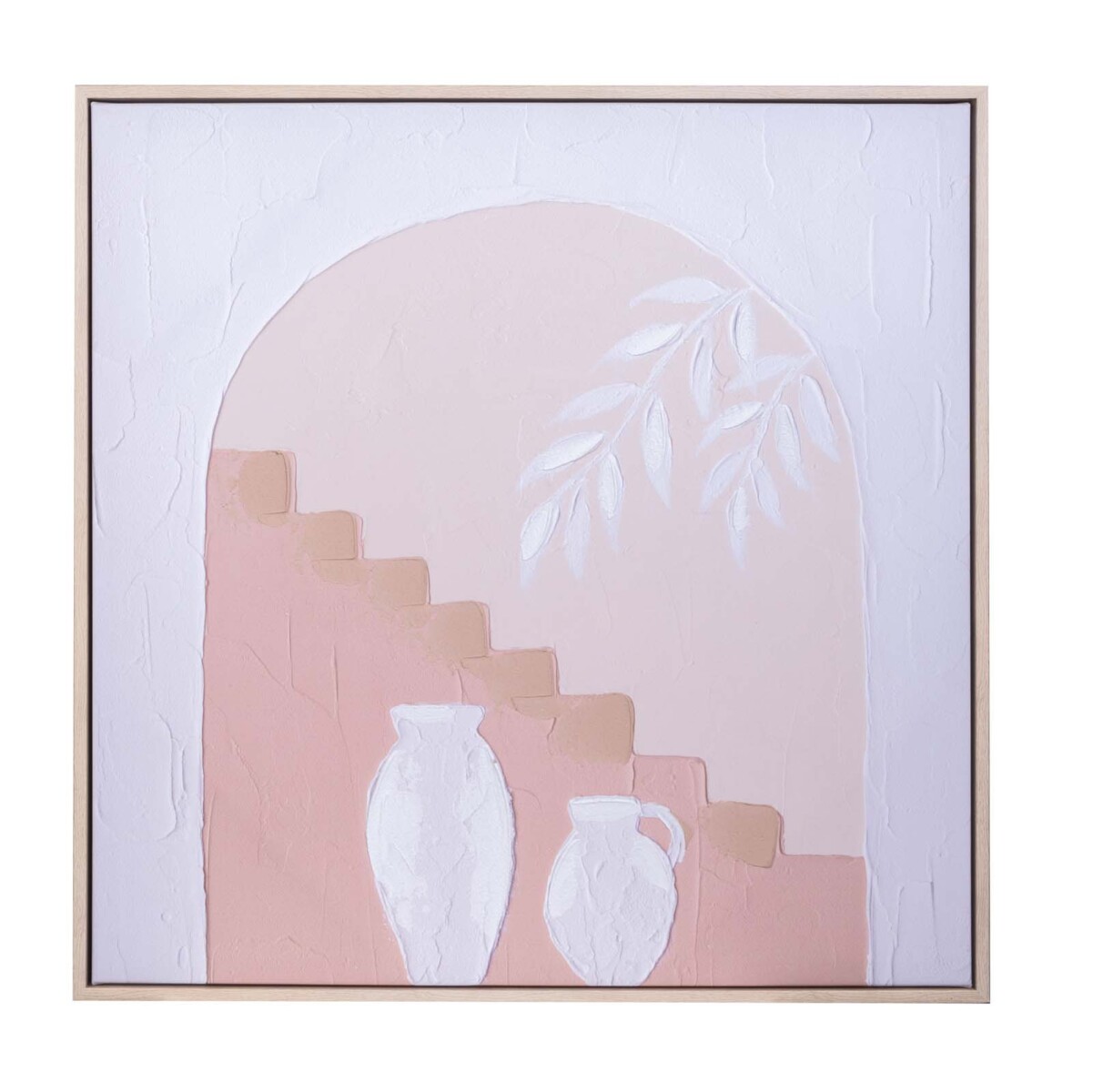 CUADRO - LIENZO-Y-MDF NARANJA VASE I 