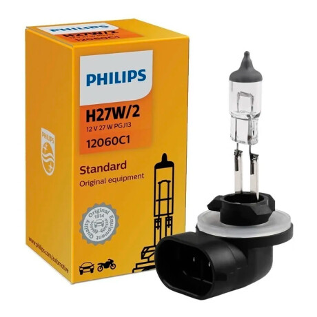 LAMPARA - HALOGENA 12V 27W H27 881 BASE PG13 =02027 PHILIPS LAMPARA - HALOGENA 12V 27W H27 881 BASE PG13 =02027 PHILIPS