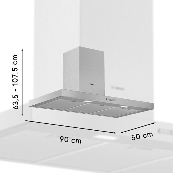 Campana De Pared Bosch Dwb96bc50 CAMPANA BOSCH 90 CM DWB96BC50