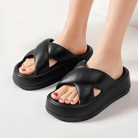 Sandalia Chancleta Gomón Cómoda Playa Antideslizante Negro