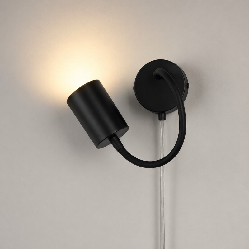 ARTEFACTO DE ADOSAR EN PARED BOLD Luminaria De Pared Bold Orientable Negro