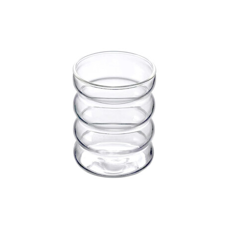 Vaso de vidrio ondeado Sc