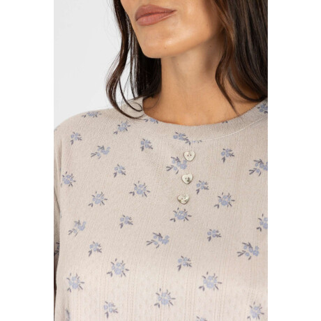 Pijama desagujado liberty Gris