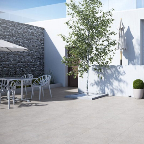 PORCELANATO ESMALTADO ANTIDESLIZANTE GRIS CEMENTO 60X60 CM GAMAS DE GRIS