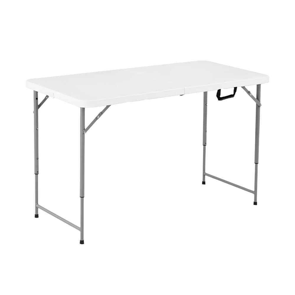 Mesa Plegable altura ajustable 120 cm Blanco Mesa Plegable altura ajustable 120 cm Blanco