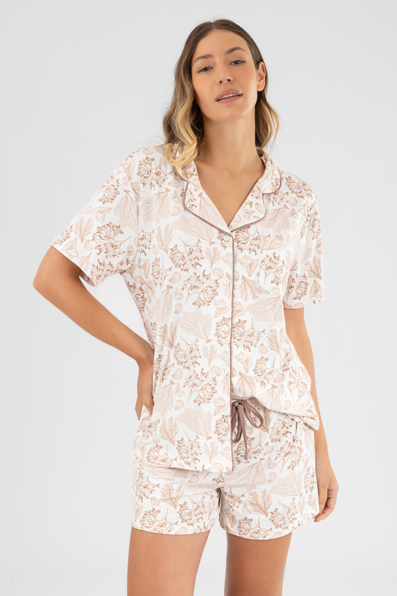 Pijama toile sea americano Marfil