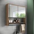 BOTIQUIN 2 PUERTAS CON ESPEJO 80 CM - MIEL BOTIQUIN 2 PUERTAS CON ESPEJO 80 CM - MIEL