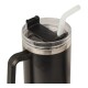 Jarra Vaso Terminico 1200ml Ac Inox y sorbete en Ac inox Negro
