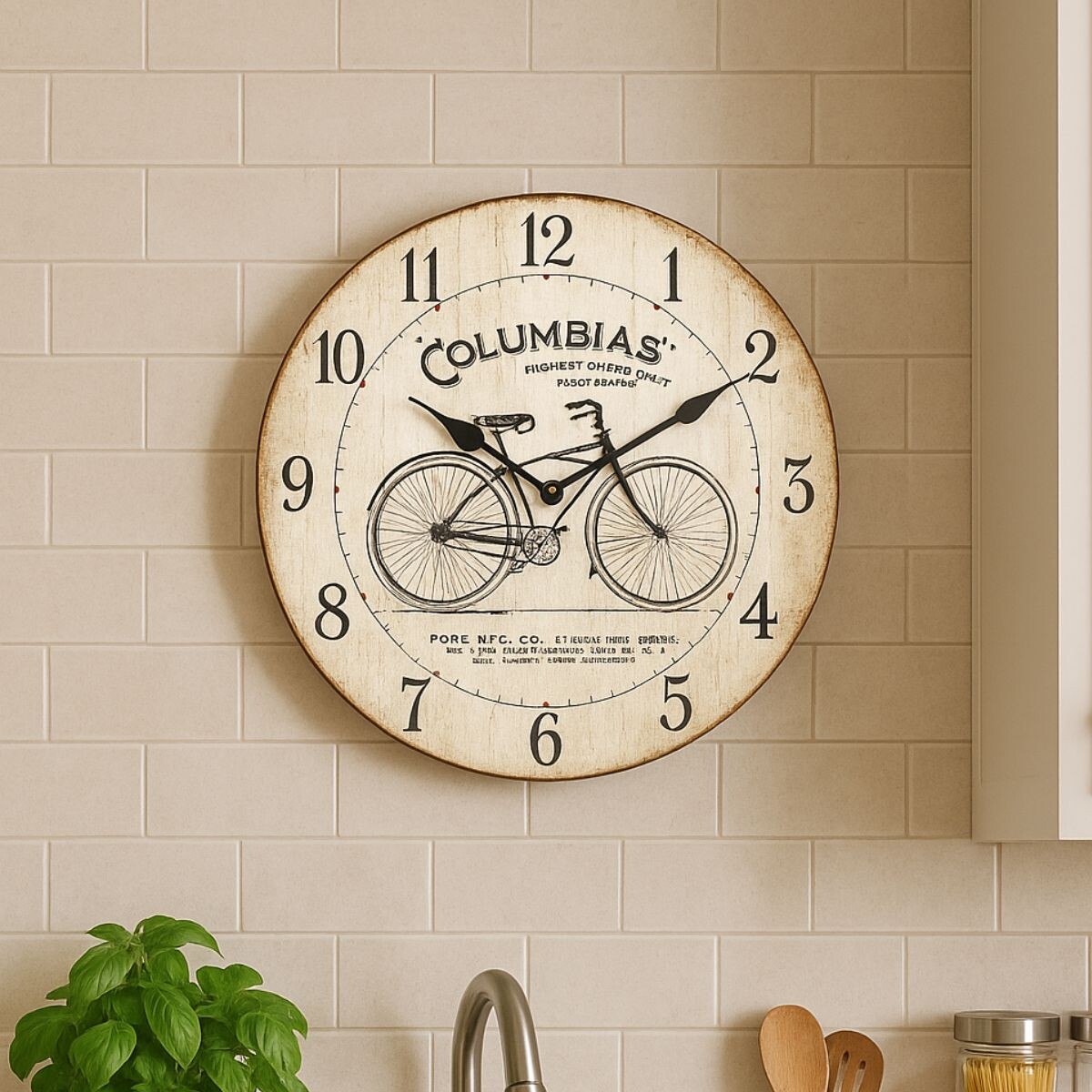 Reloj de pared mdf D28,8x3,5 cm - COLUMBIAS 