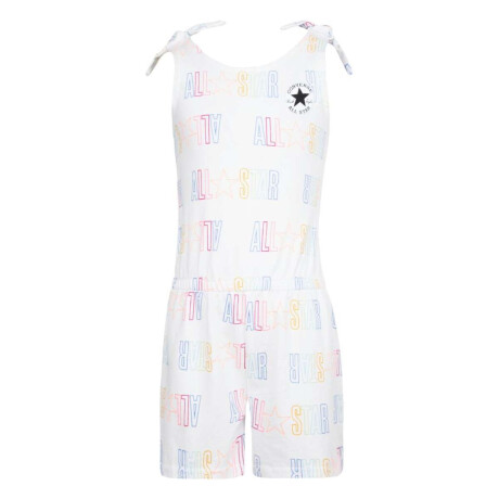 Vestido Printed All Star Tee Tank de Niña Blanco