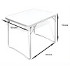 Mesa Plegable Valija Para Camping Arye Gris