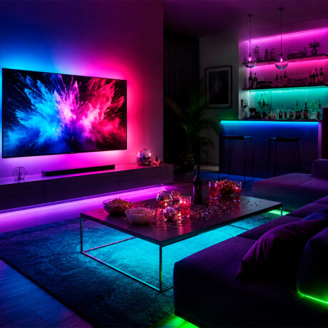 Manguera de luces RGB con control remoto 5m Manguera de luces RGB con control remoto 5m