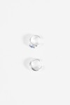 Set de dos earcuff texture piedra plateado
