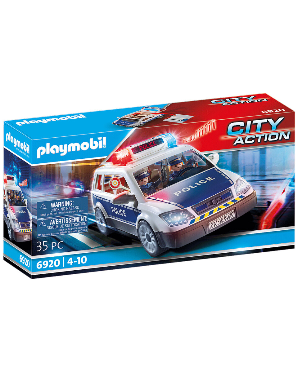 Playmobil City Action coche de policía con luces y sonido 35 piezas 