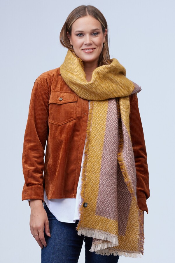 Bufandon Colorblock MOSTAZA/MULTI