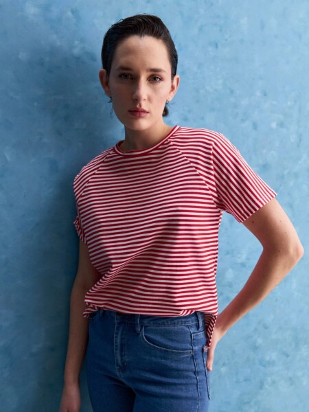 T-SHIRT ALLIE SCALA ROJO BL