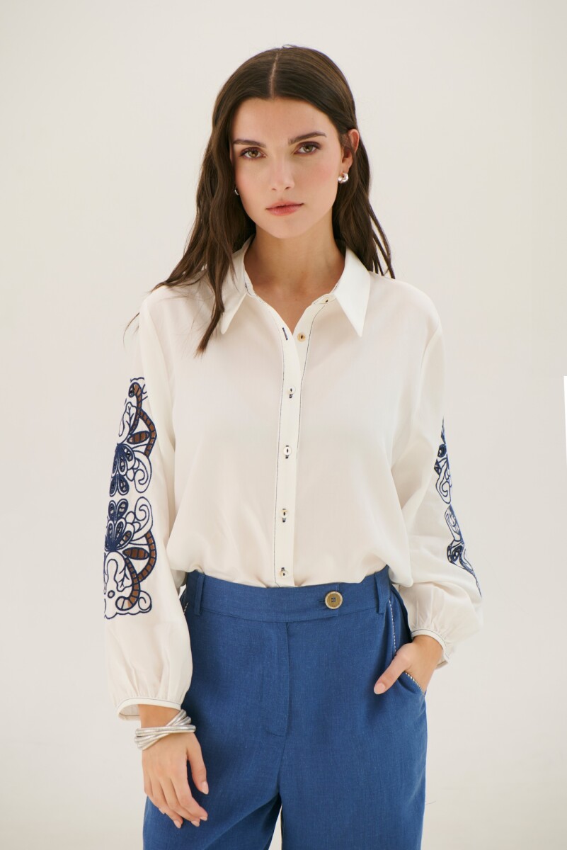 CAMISA ROMI - AZUL 