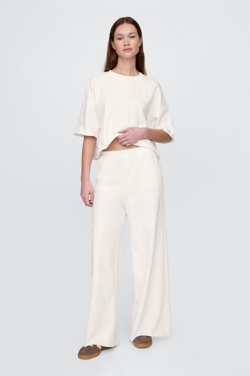 Pantalón Deportivo Sin Felpa Mujer New Off White