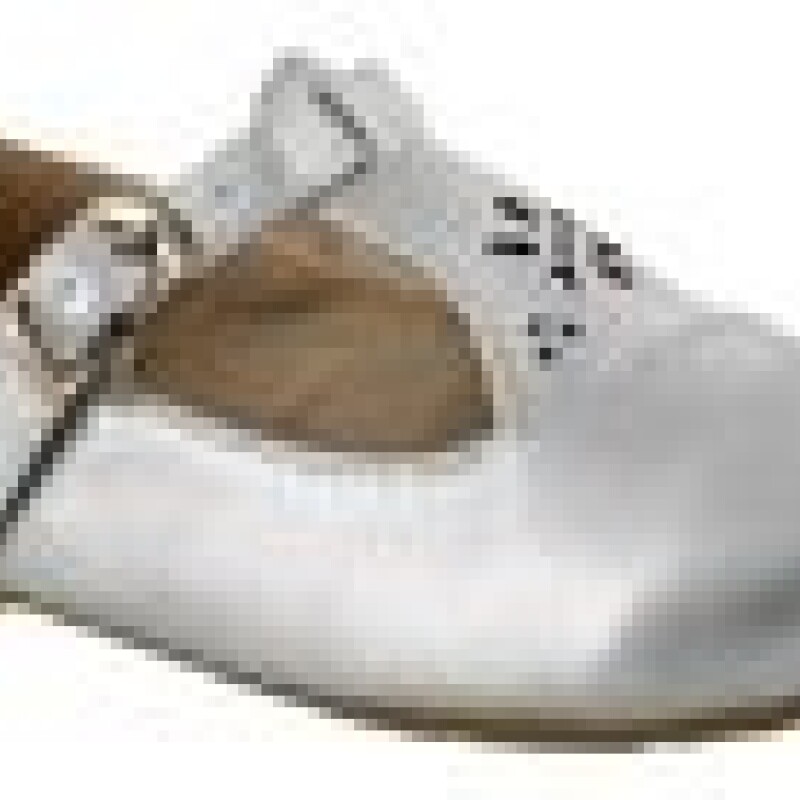 Ballerinas Infantiles Croco Kids con Hebilla Plateado