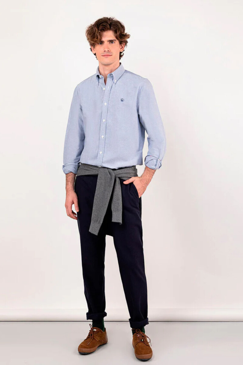 Camisa Oxford Azul