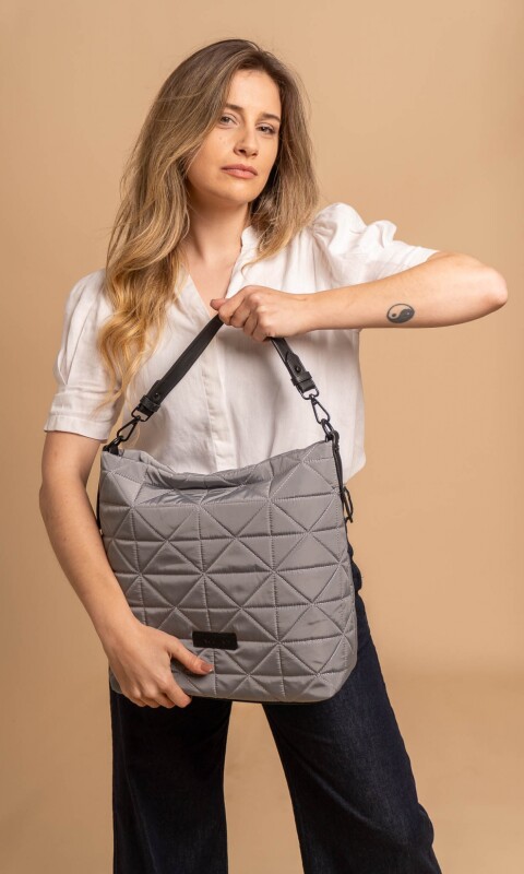 CARTERA ZINNIA GRIS ACERO