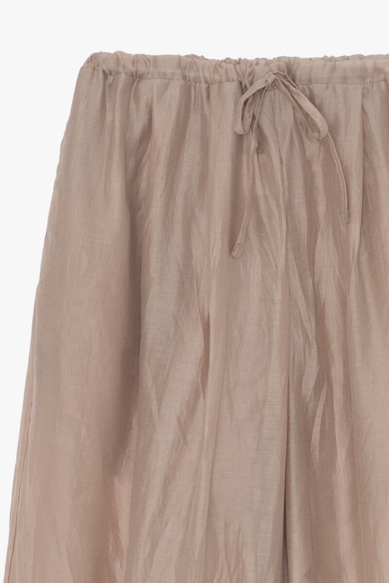 PANTALON ARRUGADO Beige