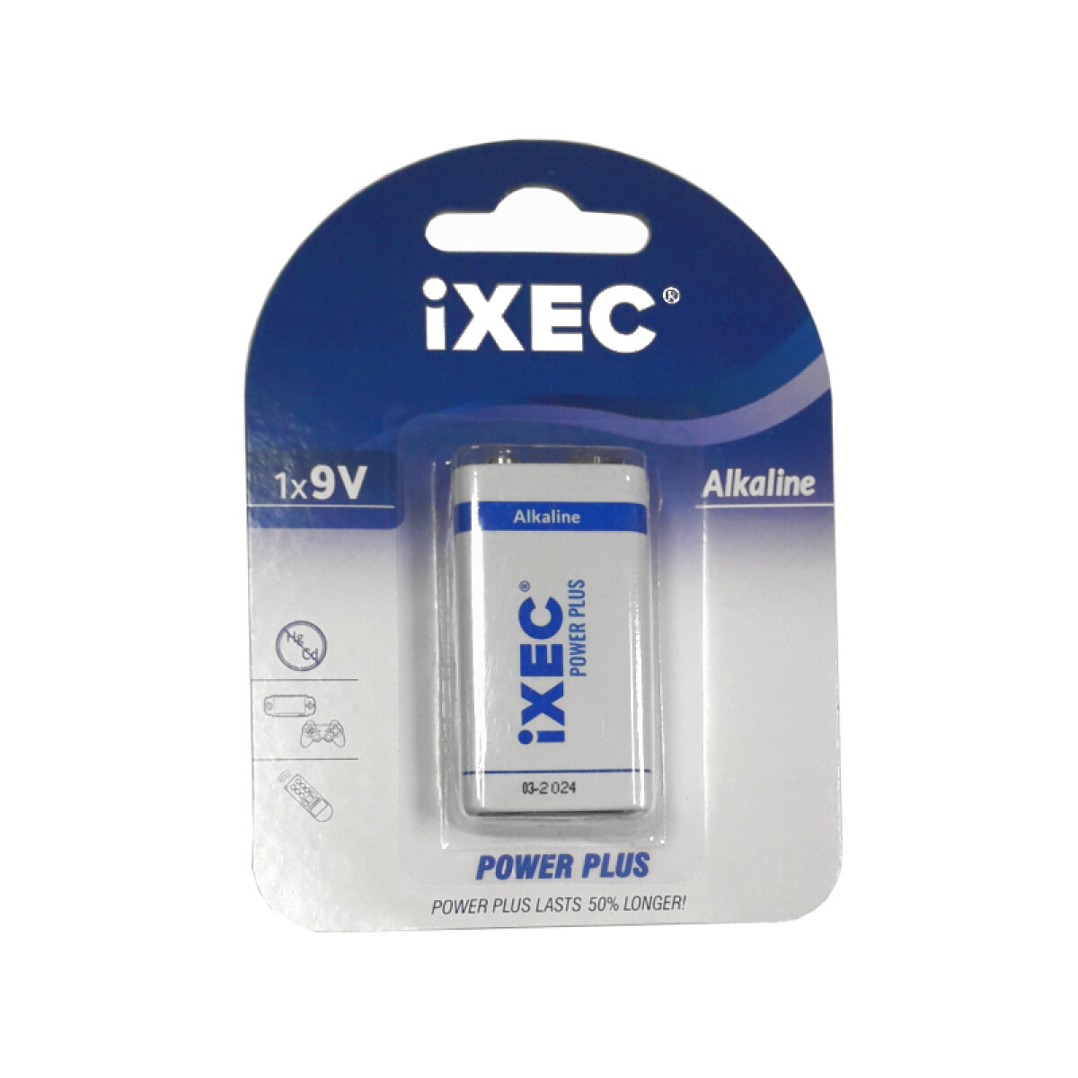 Pila alcalina 9V 450mAh 1 unidad - IX9906 