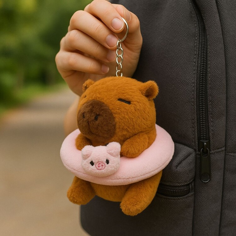 LLAVERO DE PELUCHE CAPIBARA LLAVERO DE PELUCHE CAPIBARA