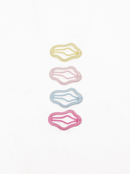 BROCHES X 4 MULTICOLOR