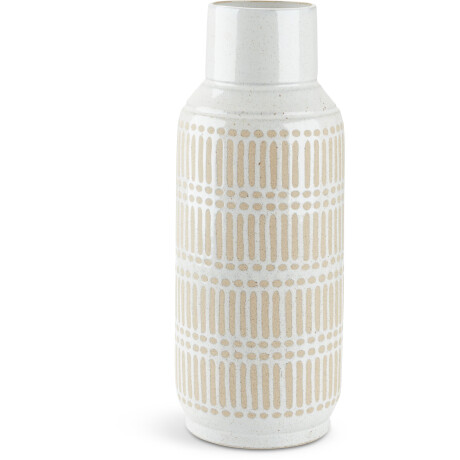 Jarrón GUSTAF Ø18xA47cm blanco Blanco