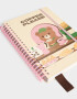 Anotadores Cuadernos y Memos Cuaderno A5 Anillado Con Calado Y Stickers - Blanco Crudo