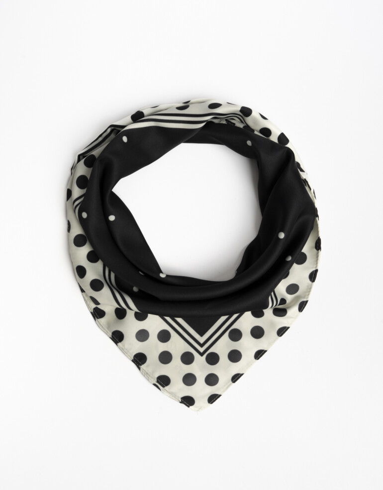 Pañuelos Raso Geométrico Pañuelo De Material Reciclado - Estampado Lunares