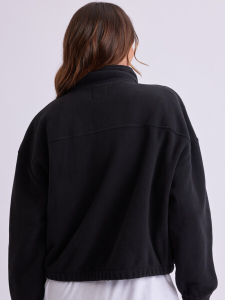 Campera polar oversize Negra