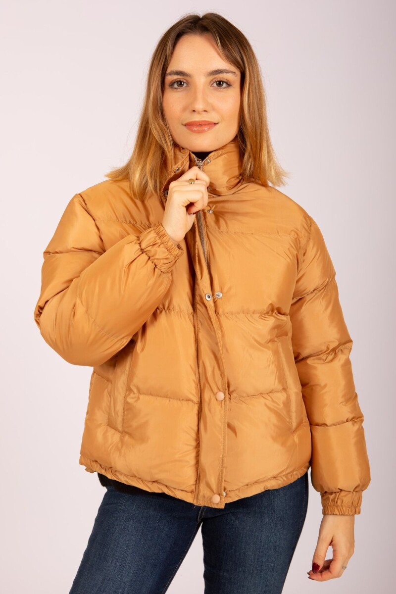 Campera puffer Libia Beige