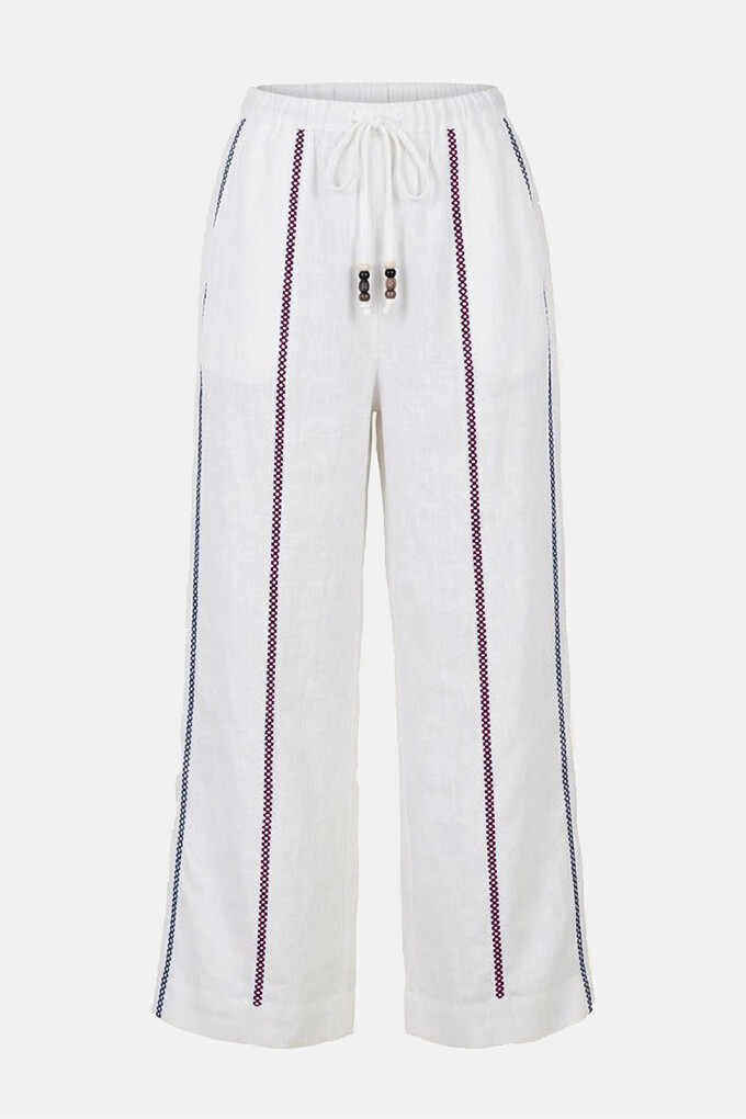 PANTALON LINO CRUZ BLANCO