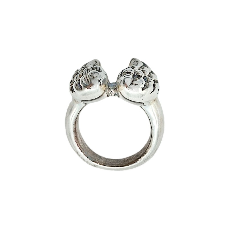 Anillo Alas-Plata 925 Inflada-Sin Piedra-AN3047 sinpiedra