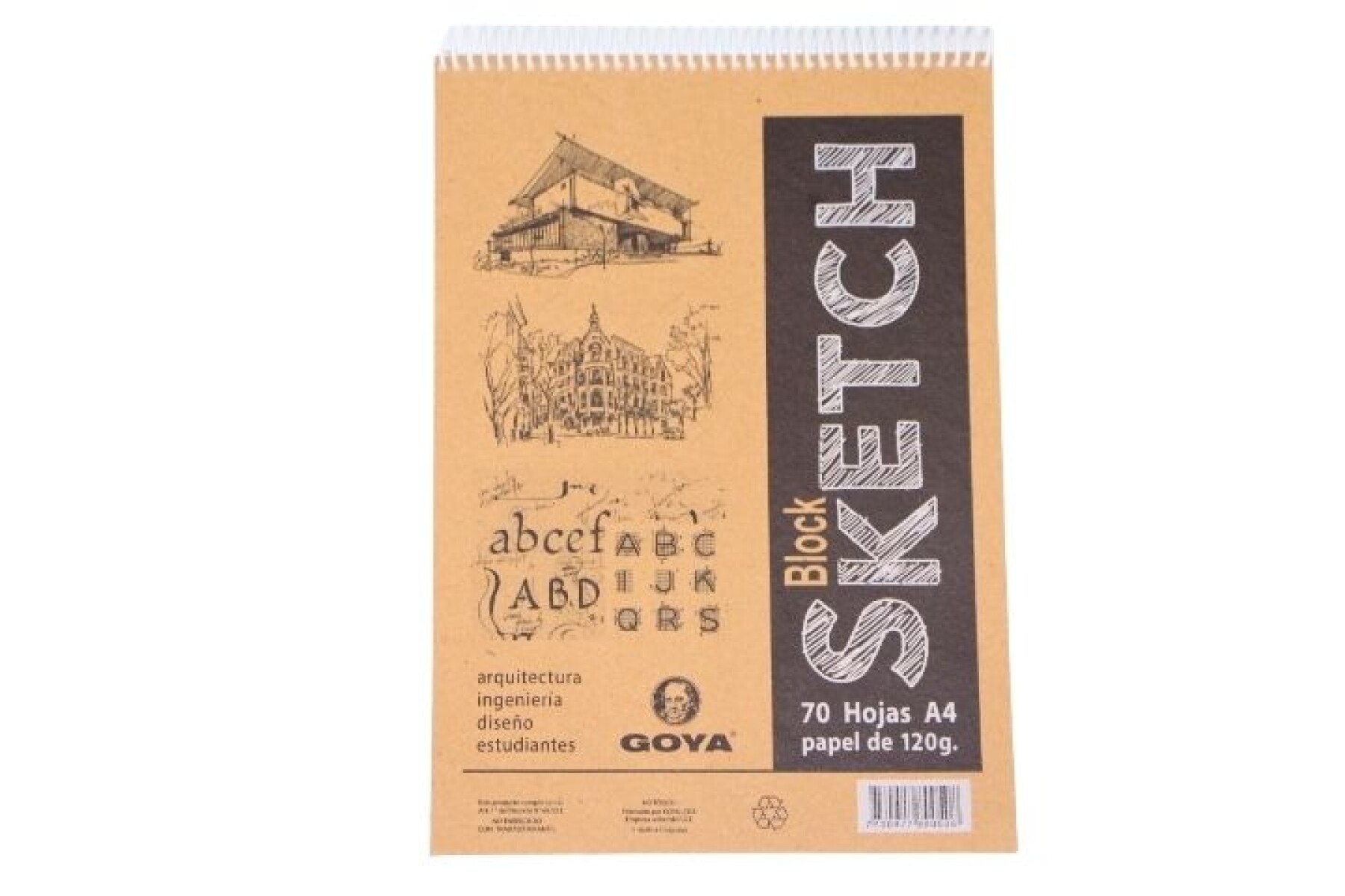 BLOCK SCKETCH TAMAÑO A4 120GRS. 